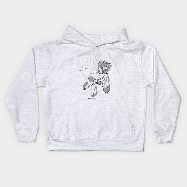 Expert Boxer Kids Hoodie by Jason's Doodles